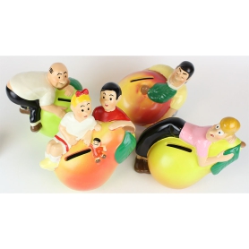 Suske en Wiske - Fruitmasters spaarpotten (4 stuks)