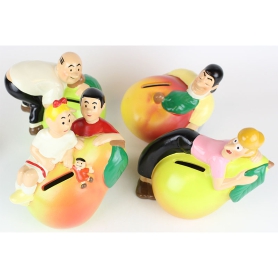 Suske en Wiske - Fruitmasters spaarpotten (4 stuks)