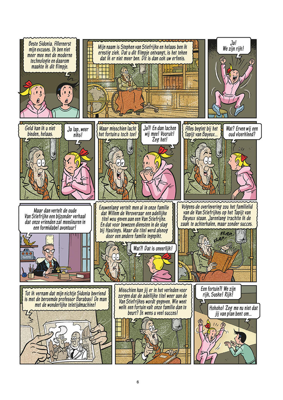 Fragment uit Suske en Wiske 381 Het geweven geheim