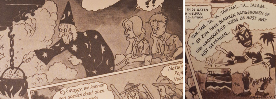 Poppy et Maggy - elementen die ook voorkomen in o.a. De Zwarte Madam, De vliegende aap en De tamtamkloppers
