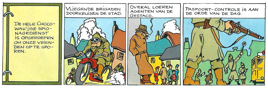 Rikki en Wiske - met een verwijzing naar o.a. de Gestapo