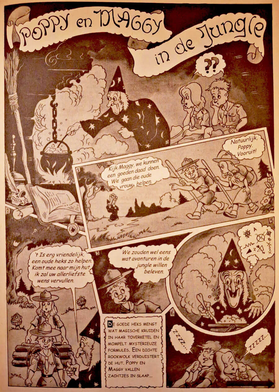 Fragment uit Poppy et Maggy door Willy Vandersteen