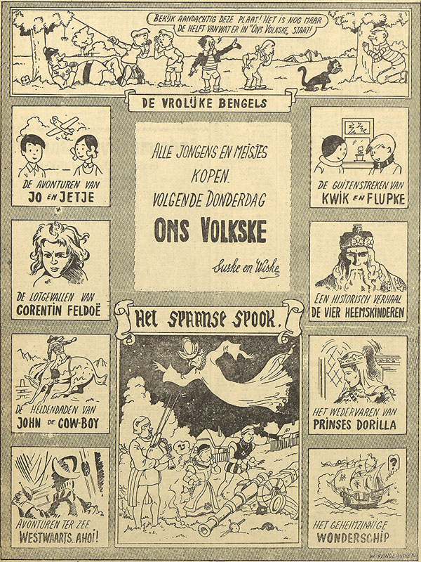 Weetje van de week: Advertentie van Ons Volkske (1949)