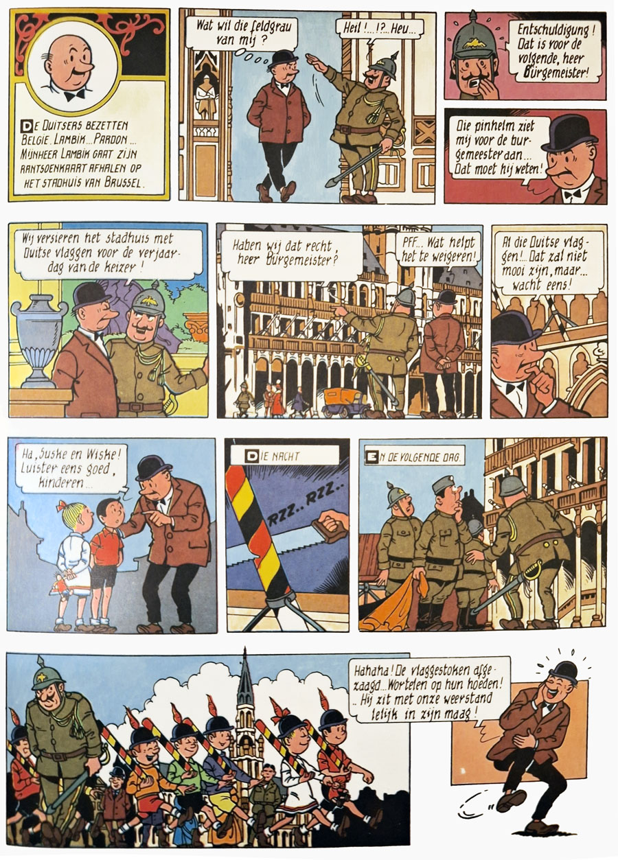 Speciale Suske en Wiske-strip Het kleine verzet (uit Er waren eens Belgen)