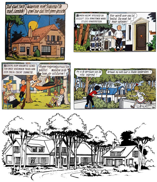 Villa Vandersteen in de Suske en Wiske-strips