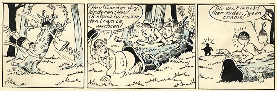 De eerste ontmoeting met Lambik, in De sprietatoom (20-6-1946)