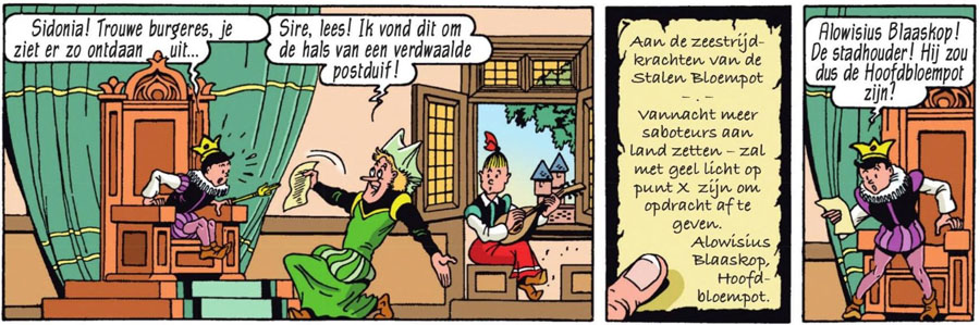 Suske als koning van Amoras (uit De stalen bloempot)