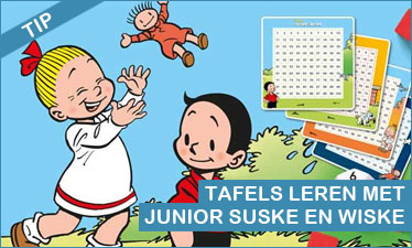 Tafels leren met Junior Suske en Wiske